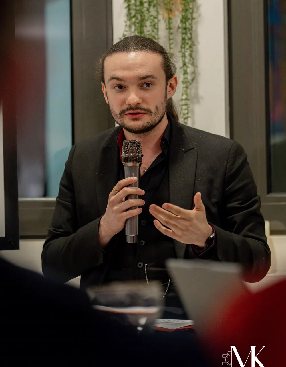 Portrait de Nicolas Saint-André en intervention
